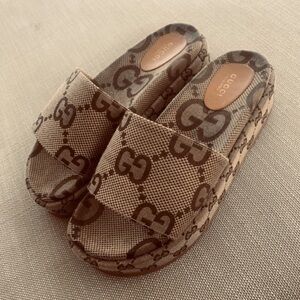 Gucci Angelina Platform Slides